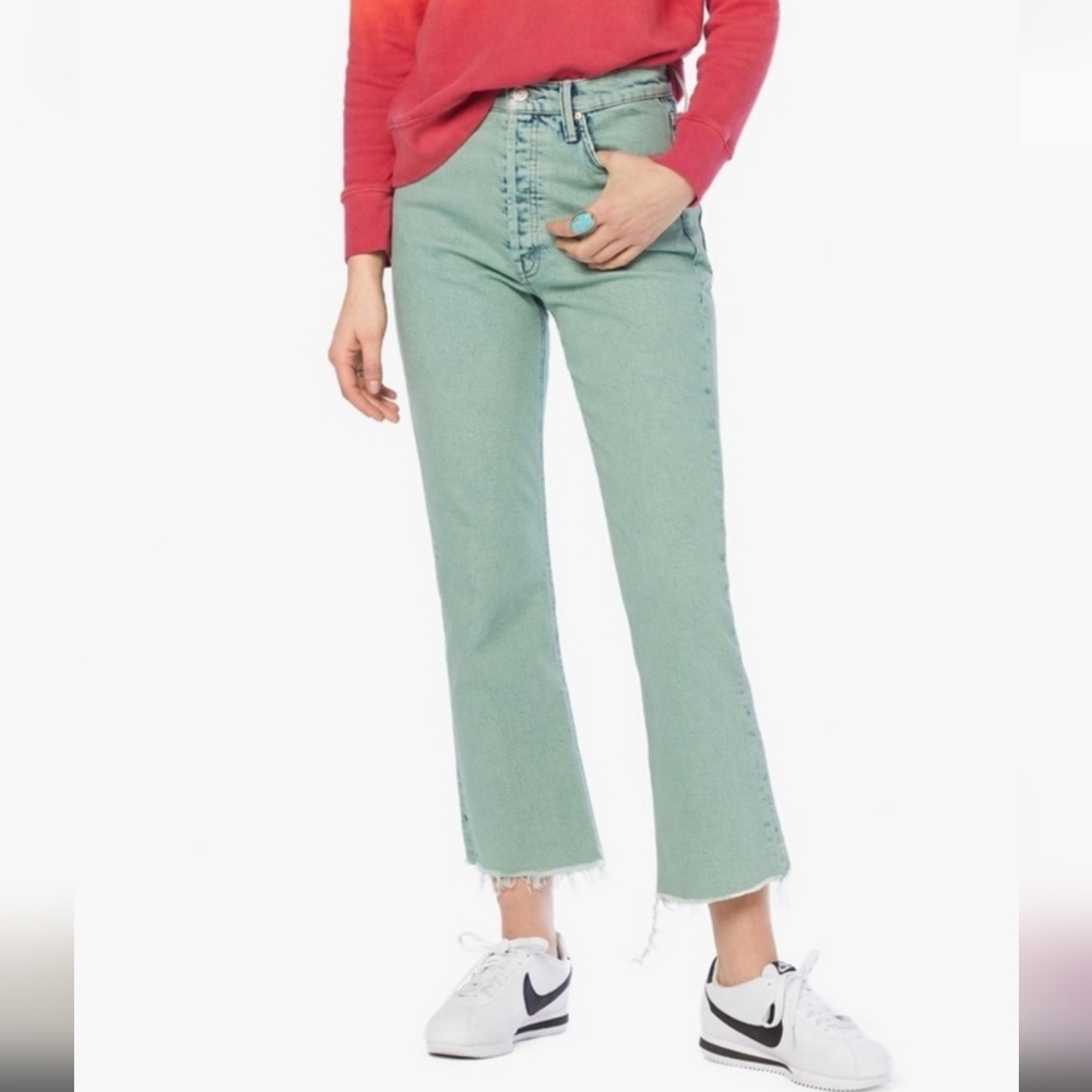 MOTHER The Tripper Crop Fray Juicy Fruit Jeans Size 25